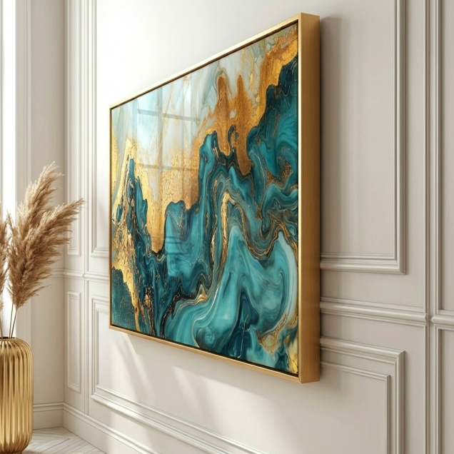 Azure Marble Art image